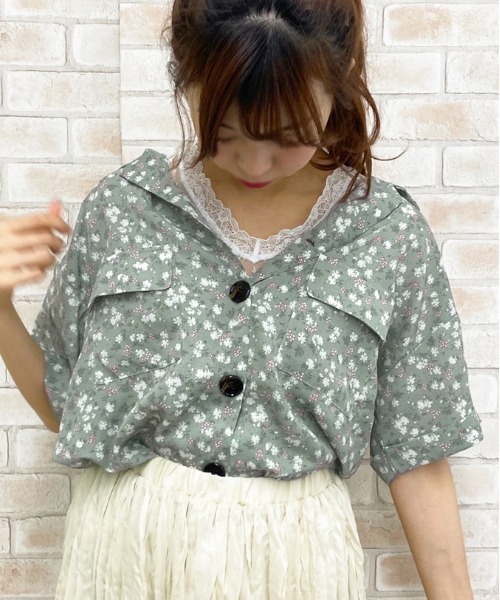 apres jour(アプレジュール)の「アソート開襟ブラウス【ZOZOTOWN限定アイテム】(シャツ/ブラウス・レディース・ホワイト系その他/ミント/ライトベージュ/ベージュ/ホワイト/その他・フリー)」の7枚目の写真