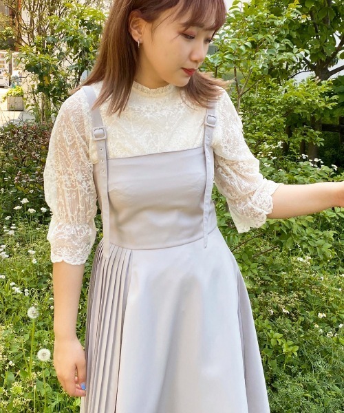 apres jour（アプレジュール）の「プリーツデザインキャミワンピース【ZOZOTOWN限定アイテム】（ワンピース・レディース・アイボリー/その他/モカ・フリー）」の14枚目の写真