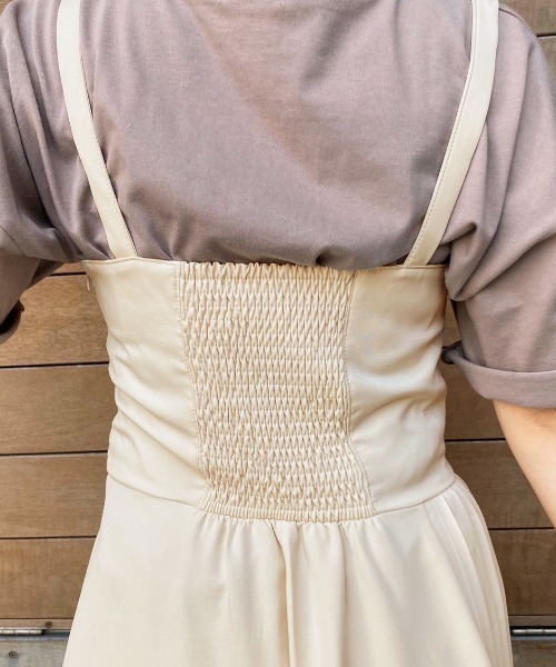 apres jour（アプレジュール）の「プリーツデザインキャミワンピース【ZOZOTOWN限定アイテム】（ワンピース・レディース・アイボリー/その他/モカ・フリー）」の21枚目の写真