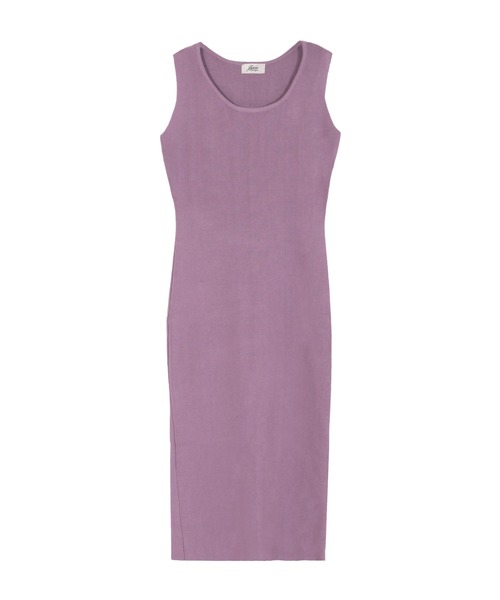 Julia Boutique（ジュリアブティック）の「バックスリットノースリーブニットワンピース/510703（ワンピース・レディース・パープル/ブラック/ネイビー/ベージュ/モカ/ブルー・ONE）」の13枚目の写真