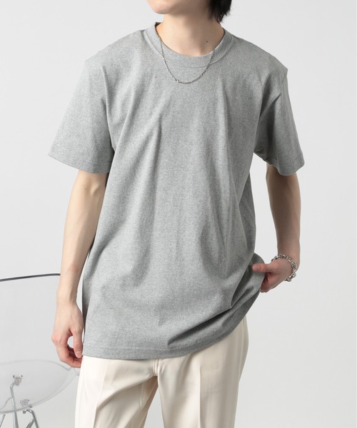 United Athle(ユナイテッドアスレ)の「1枚でも透けない!【United Athle】7.1オンス スーパーヘビーウェイトTシャツ 半袖無地T 厚手 4252(Tシャツ/カットソー・メンズ・ホワイト/ブラック/グレー/ネイビー/ライトオリーブ/スミクロ/キャメル・M/L/XL/S)」の4枚目の写真