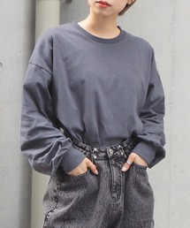 綿100%スリットBIGロンT