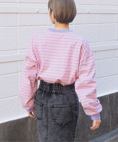綿100%スリットBIGロンT
