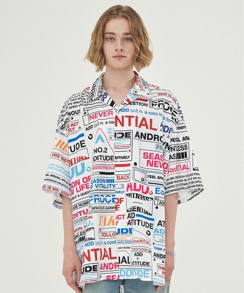 Add Seoul Additude Printed Avantgarde Shirt アディチュード プリント アヴァンギャルド シャツ シャツ ブラウス Add Seoul エーディーディーソウル のファッション通販 Zozotown