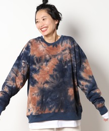 Tie Dye ビッグシルエット クルーネック スウェット