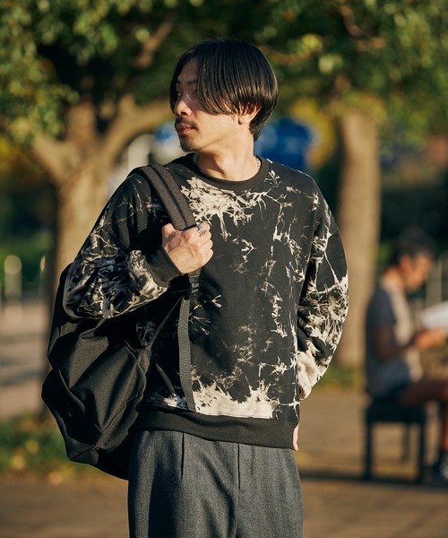 JOURNAL STANDARD(ジャーナルスタンダード)の「Tie Dye ビッグシルエット クルーネック スウェット(スウェット・メンズ・ホワイト/ブラック/ネイビー/カーキ・MEDIUM/LARGE/X-LARGE)」の6枚目の写真