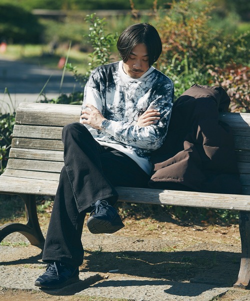 JOURNAL STANDARD(ジャーナルスタンダード)の「Tie Dye ビッグシルエット クルーネック スウェット(スウェット・メンズ・ホワイト/ブラック/ネイビー/カーキ・MEDIUM/LARGE/X-LARGE)」の10枚目の写真