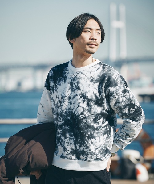 JOURNAL STANDARD(ジャーナルスタンダード)の「Tie Dye ビッグシルエット クルーネック スウェット(スウェット・メンズ・ホワイト/ブラック/ネイビー/カーキ・MEDIUM/LARGE/X-LARGE)」の13枚目の写真
