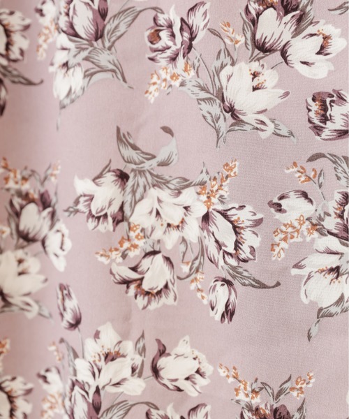 natural couture（ナチュラルクチュール）の「花柄マーメイドフレアスカート（スカート・レディース・ベージュ/ネイビー/ブラウン/ラベンダー・FREE）」の15枚目の写真