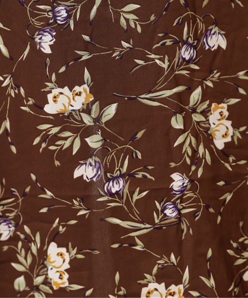 natural couture（ナチュラルクチュール）の「花柄マーメイドフレアスカート（スカート・レディース・ベージュ/ネイビー/ブラウン/ラベンダー・FREE）」の22枚目の写真