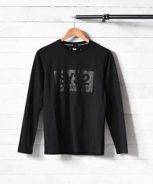 【セール】『SY32 by SWEET YEARS』BOXLOG L/S TEE（Tシャツ/カットソー）｜SY32 by SWEET YEARS（エスワイサーティトゥバイスィートイヤーズ）