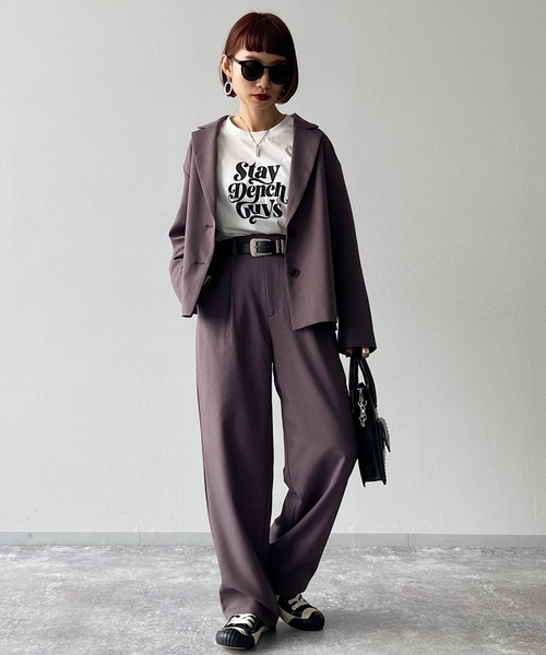 PAGEBOY（ページボーイ）の「ウールライクセットアップパンツ（その他パンツ・レディース・ブラック/モカ/グレイッシュベージュ・FREE）」の9枚目の写真