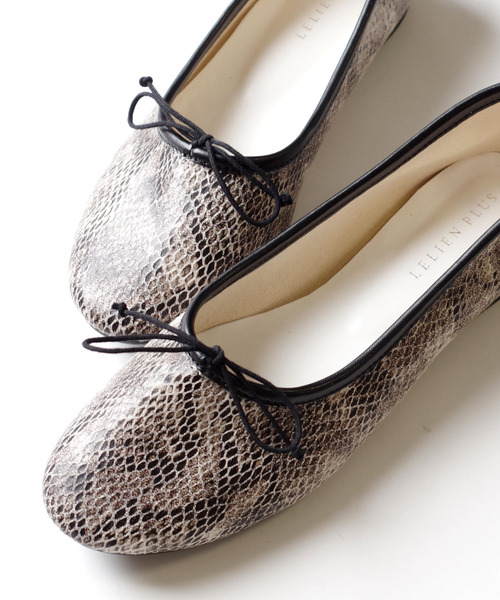AmiAmi（アミアミ）の「やわらか甲深バレエシューズ/バレエパンプス（バレエシューズ・レディース・ブラック/アイボリー/パイソン・35/36/37/38/39/40）」の18枚目の写真
