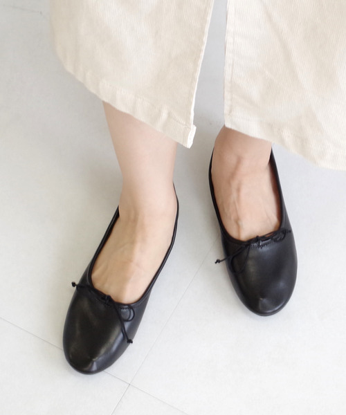 AmiAmi（アミアミ）の「やわらか甲深バレエシューズ/バレエパンプス（バレエシューズ・レディース・ブラック/アイボリー/パイソン・35/36/37/38/39/40）」の10枚目の写真