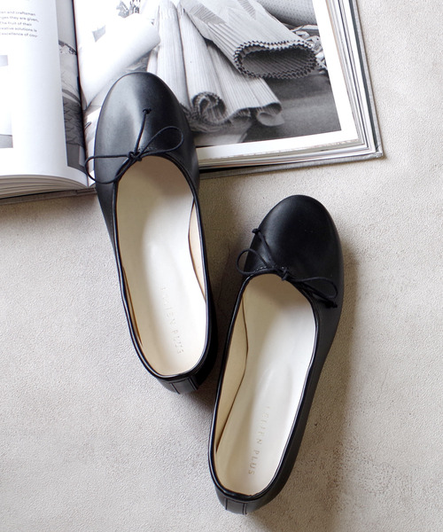 AmiAmi（アミアミ）の「やわらか甲深バレエシューズ/バレエパンプス（バレエシューズ・レディース・ブラック/アイボリー/パイソン・35/36/37/38/39/40）」の8枚目の写真