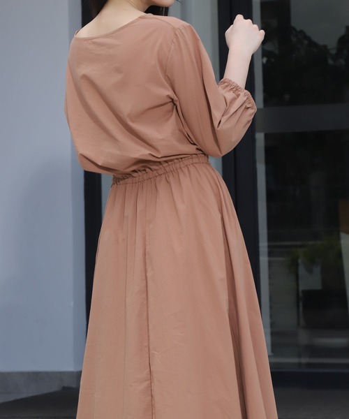 セール ワンピース マキシ丈七分袖ワンピース ワンピース Coo I クーイ のファッション