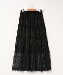 axes femme | 裾レースティアードスカート(スカート)