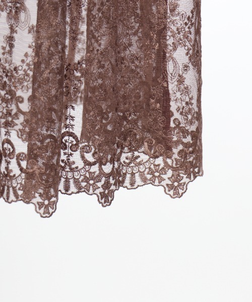 axes femme（アクシーズファム）の「裾レースティアードスカート（スカート・レディース・ブラック/カーキ/ワイン・MEDIUM）」の15枚目の写真