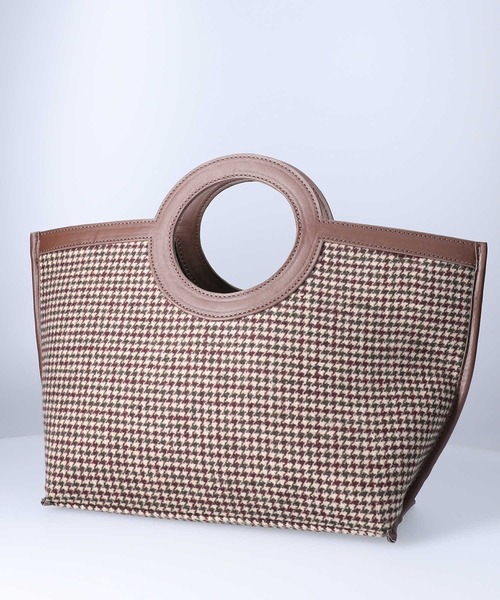 HONEYSUCKLE ROSE(ハニーサックルローズ)の「【HONEYSUCKLE ROSE】レトロチェック柄バッグ(ショルダーバッグ・レディース・ブラック/ブラウン・ONE SIZE)」の6枚目の写真