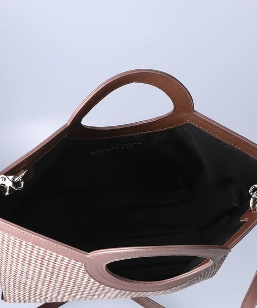 HONEYSUCKLE ROSE(ハニーサックルローズ)の「【HONEYSUCKLE ROSE】レトロチェック柄バッグ(ショルダーバッグ・レディース・ブラック/ブラウン・ONE SIZE)」の7枚目の写真