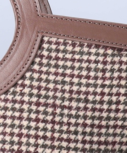 HONEYSUCKLE ROSE(ハニーサックルローズ)の「【HONEYSUCKLE ROSE】レトロチェック柄バッグ(ショルダーバッグ・レディース・ブラック/ブラウン・ONE SIZE)」の8枚目の写真