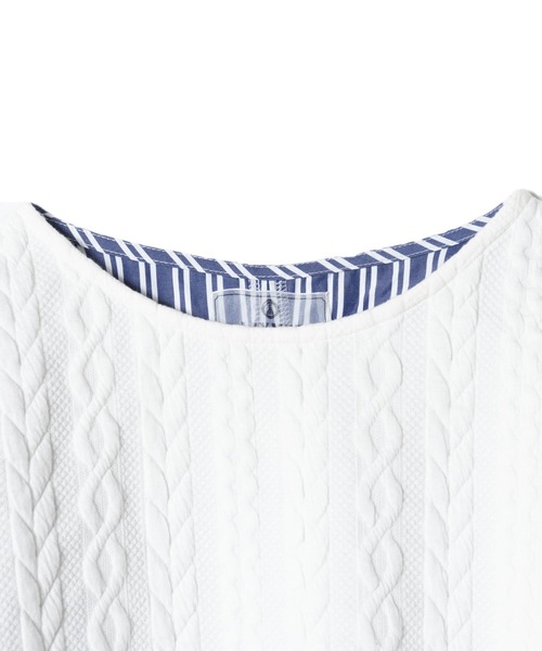 LAYMEE（レイミー）の「Lillan CS / リランカットソー（Tシャツ/カットソー・レディース・ホワイト/ブラック/グレー・FREE）」の8枚目の写真