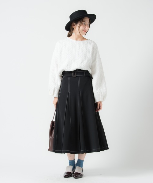 LAYMEE（レイミー）の「Lillan CS / リランカットソー（Tシャツ/カットソー・レディース・ホワイト/ブラック/グレー・FREE）」の14枚目の写真