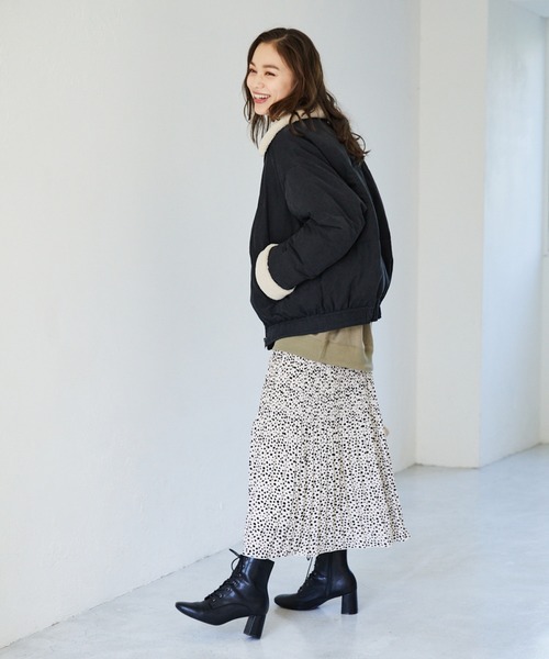 Heather（ヘザー）の「ガラプリーツロングスカート　917865（スカート・レディース・ホワイト系その他/ブラック系その他/ブラック系その他2・FREE）」の8枚目の写真