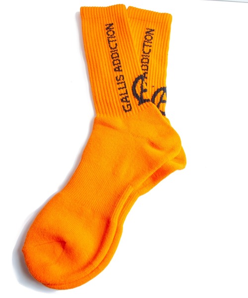 GALLIS ADDICTION（ガリスアディクション）の「GA VERTICAL LOGO SOCKS（ソックス/靴下・メンズ・ホワイト/ブラック/イエロー/オレンジ/ブラック系その他2/ホワイト系その他2・FREE）」の17枚目の写真