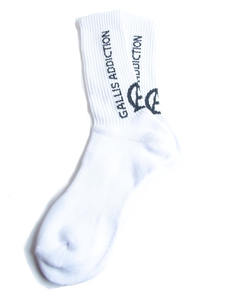 GALLIS ADDICTION（ガリスアディクション）の「GA VERTICAL LOGO SOCKS（ソックス/靴下・メンズ・ホワイト/ブラック/イエロー/オレンジ/ブラック系その他2/ホワイト系その他2・FREE）」の18枚目の写真