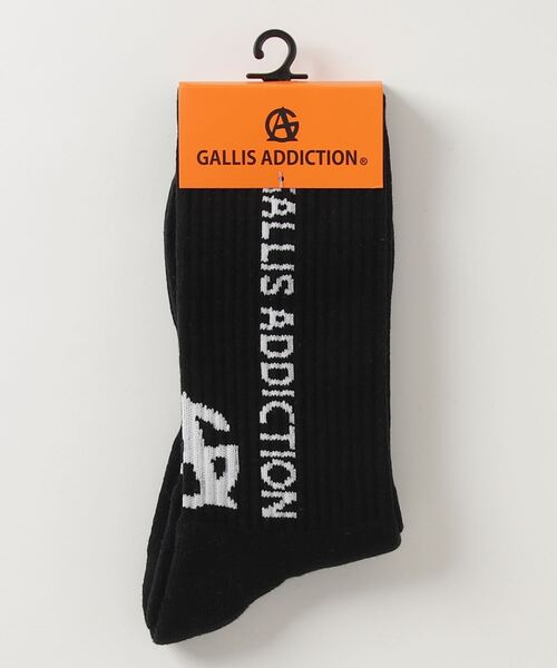 GALLIS ADDICTION（ガリスアディクション）の「GA VERTICAL LOGO SOCKS（ソックス/靴下・メンズ・ホワイト/ブラック/イエロー/オレンジ/ブラック系その他2/ホワイト系その他2・FREE）」の14枚目の写真