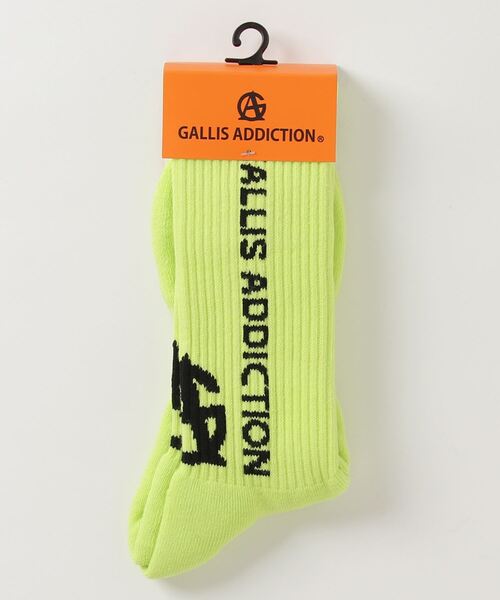 GALLIS ADDICTION（ガリスアディクション）の「GA VERTICAL LOGO SOCKS（ソックス/靴下・メンズ・ホワイト/ブラック/イエロー/オレンジ/ブラック系その他2/ホワイト系その他2・FREE）」の15枚目の写真