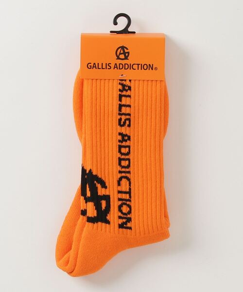 GALLIS ADDICTION（ガリスアディクション）の「GA VERTICAL LOGO SOCKS（ソックス/靴下・メンズ・ホワイト/ブラック/イエロー/オレンジ/ブラック系その他2/ホワイト系その他2・FREE）」の16枚目の写真