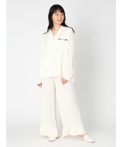 ジェラートピケ モチーフサテン 上下セット