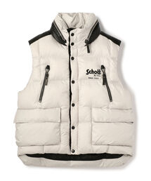 schott | Schott/ショット/LAMB LEATHER COMBI DOWN VEST/ラムレザー コンビ ダウンベスト(ダウンベスト)