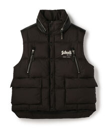 schott | Schott/ショット/LAMB LEATHER COMBI DOWN VEST/ラムレザー コンビ ダウンベスト(ダウンベスト)