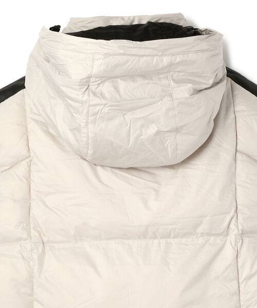 Schott ショット ダウンベスト USA製 アルミボタン アイボリー L schott（ショット）の「Schott/ショット/LAMB LEATHER COMBI