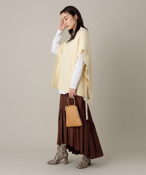 ADAM ET ROPE'（アダムエロペ）の「エアウールルーズベスト（ベスト・レディース・クリーム/キナリ・FREE）」の16枚目の写真