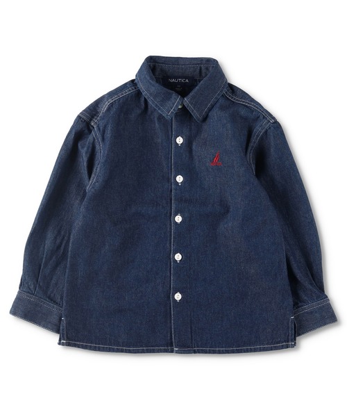 NAUTICA(ノーティカ)の「【NAUTICA/ノーティカ】デニム長袖シャツ(シャツ/ブラウス・キッズ・ブルー/ネイビー・110cm/150cm/100cm/130cm/140cm/120cm)」の21枚目の写真