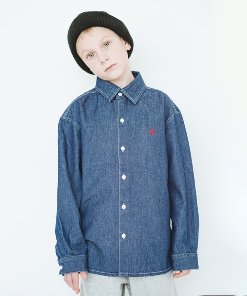 NAUTICA(ノーティカ)の「【NAUTICA/ノーティカ】デニム長袖シャツ(シャツ/ブラウス・キッズ・ブルー/ネイビー・110cm/150cm/100cm/130cm/140cm/120cm)」の6枚目の写真