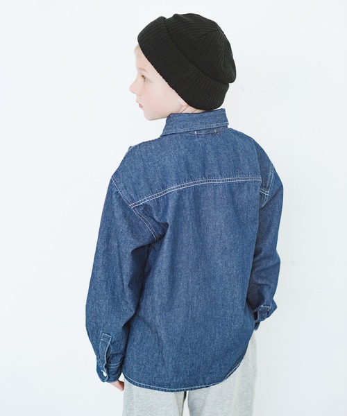 NAUTICA(ノーティカ)の「【NAUTICA/ノーティカ】デニム長袖シャツ(シャツ/ブラウス・キッズ・ブルー/ネイビー・110cm/150cm/100cm/130cm/140cm/120cm)」の9枚目の写真