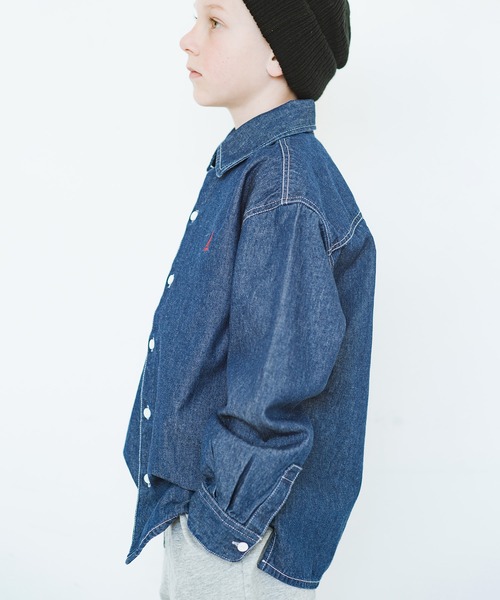NAUTICA(ノーティカ)の「【NAUTICA/ノーティカ】デニム長袖シャツ(シャツ/ブラウス・キッズ・ブルー/ネイビー・110cm/150cm/100cm/130cm/140cm/120cm)」の8枚目の写真