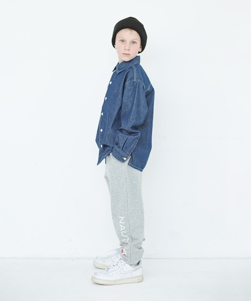 NAUTICA(ノーティカ)の「【NAUTICA/ノーティカ】デニム長袖シャツ(シャツ/ブラウス・キッズ・ブルー/ネイビー・110cm/150cm/100cm/130cm/140cm/120cm)」の4枚目の写真