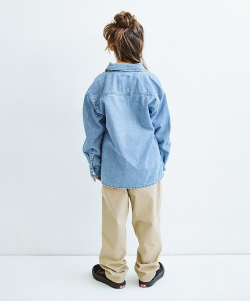 NAUTICA(ノーティカ)の「【NAUTICA/ノーティカ】デニム長袖シャツ(シャツ/ブラウス・キッズ・ブルー/ネイビー・110cm/150cm/100cm/130cm/140cm/120cm)」の14枚目の写真