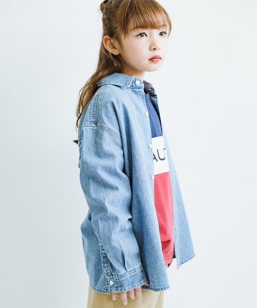 NAUTICA(ノーティカ)の「【NAUTICA/ノーティカ】デニム長袖シャツ(シャツ/ブラウス・キッズ・ブルー/ネイビー・110cm/150cm/100cm/130cm/140cm/120cm)」の16枚目の写真