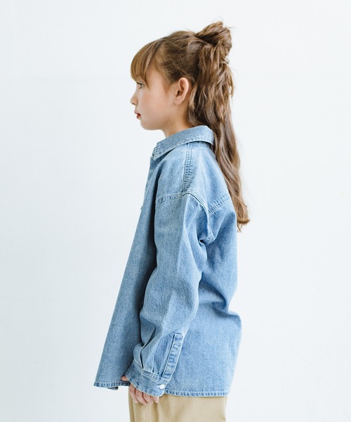 NAUTICA(ノーティカ)の「【NAUTICA/ノーティカ】デニム長袖シャツ(シャツ/ブラウス・キッズ・ブルー/ネイビー・110cm/150cm/100cm/130cm/140cm/120cm)」の17枚目の写真