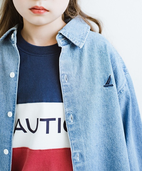 NAUTICA(ノーティカ)の「【NAUTICA/ノーティカ】デニム長袖シャツ(シャツ/ブラウス・キッズ・ブルー/ネイビー・110cm/150cm/100cm/130cm/140cm/120cm)」の19枚目の写真