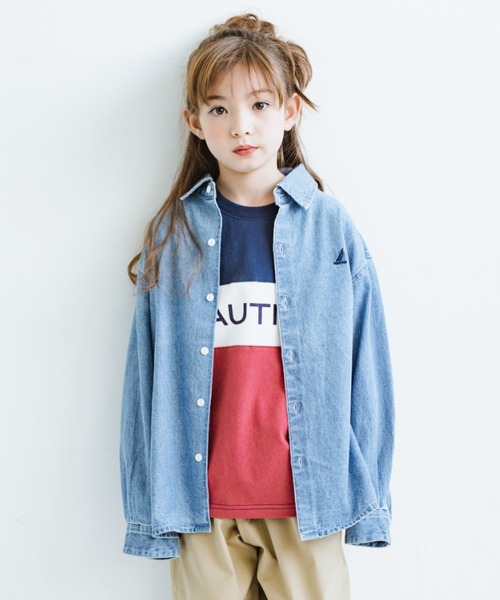 NAUTICA(ノーティカ)の「【NAUTICA/ノーティカ】デニム長袖シャツ(シャツ/ブラウス・キッズ・ブルー/ネイビー・110cm/150cm/100cm/130cm/140cm/120cm)」の15枚目の写真