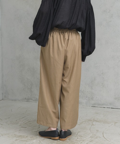 manana suerte(マニャーナスエルテ)の「センターフリルワイドパンツ(その他パンツ・レディース・ブラック/ベージュ・FREE)」の11枚目の写真