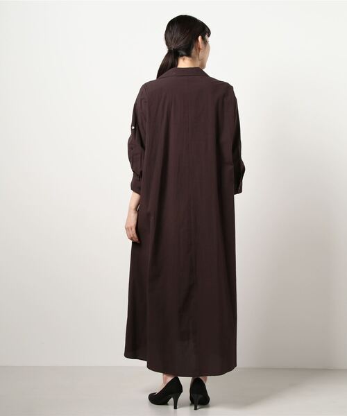 FEMMENT(ファモン)の「【 FEMMENT / ファモン 】 paper like boil soccer front slit switching long dress ペーパーライクボイルフロントスリットスイッチングロングドレス(ワンピース・レディース・オフホワイト/ボルドー・1)」の15枚目の写真